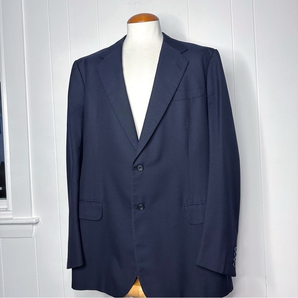 Fallan & Harvey Ltd Navy Wool Blazer - Picture 6 of 12